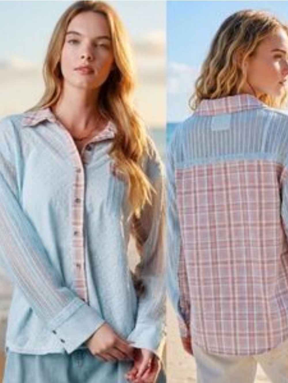 FANTASTIC FAWN NEW TOP SKY BLUE BLUSH - Picture 2 of 2